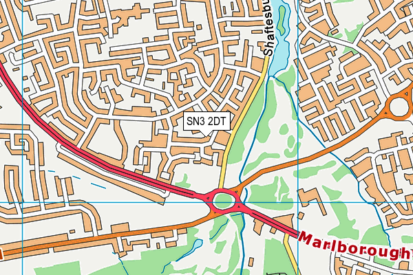 SN3 2DT map - OS VectorMap District (Ordnance Survey) SN3 2DT map - OS VectorMap District (Ordnance Survey)