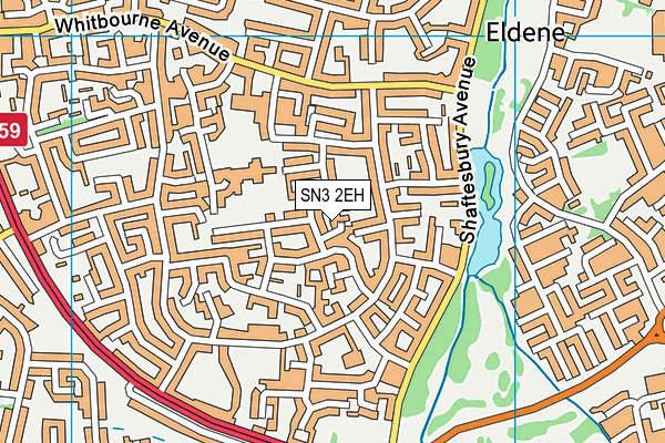 SN3 2EH map - OS VectorMap District (Ordnance Survey) SN3 2EH map - OS VectorMap District (Ordnance Survey)