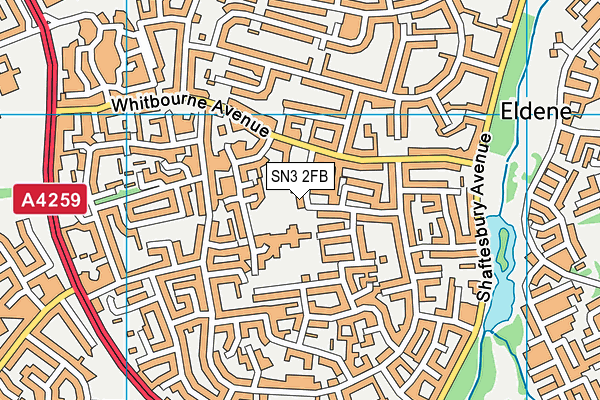 SN3 2FB map - OS VectorMap District (Ordnance Survey) SN3 2FB map - OS VectorMap District (Ordnance Survey)