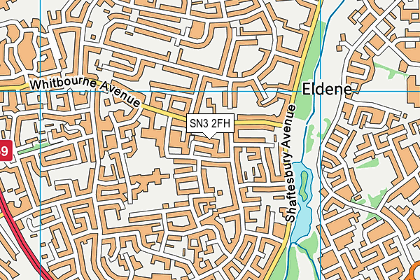 SN3 2FH map - OS VectorMap District (Ordnance Survey) SN3 2FH map - OS VectorMap District (Ordnance Survey)
