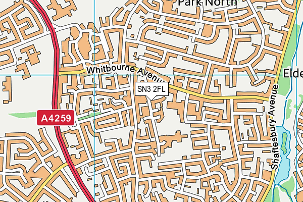 SN3 2FL map - OS VectorMap District (Ordnance Survey) SN3 2FL map - OS VectorMap District (Ordnance Survey)
