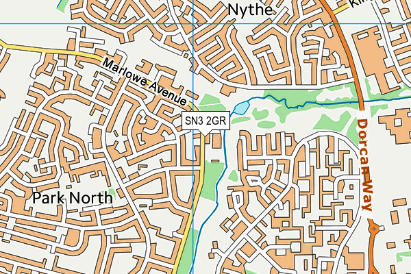 SN3 2GR map - OS VectorMap District (Ordnance Survey) SN3 2GR map - OS VectorMap District (Ordnance Survey)