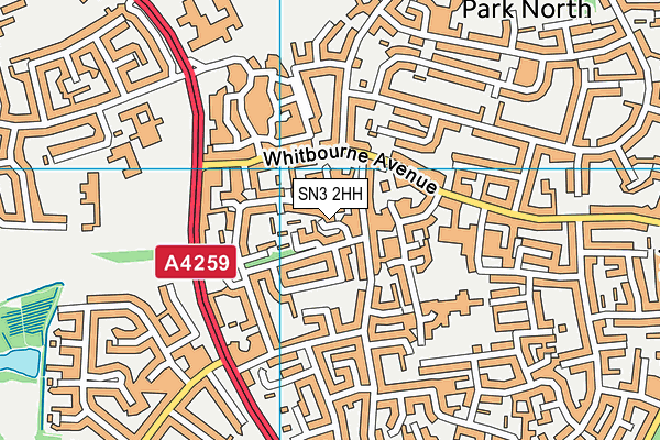 SN3 2HH map - OS VectorMap District (Ordnance Survey) SN3 2HH map - OS VectorMap District (Ordnance Survey)