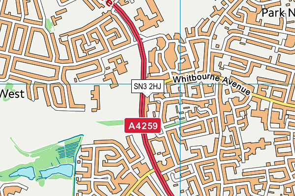 SN3 2HJ map - OS VectorMap District (Ordnance Survey) SN3 2HJ map - OS VectorMap District (Ordnance Survey)