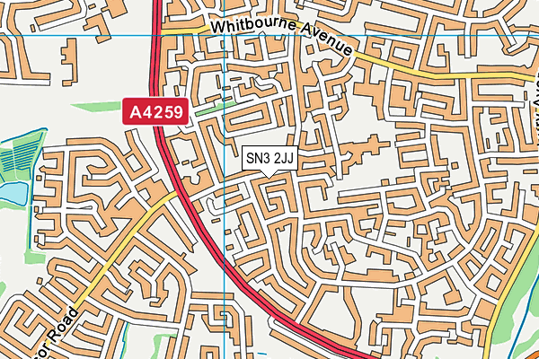 SN3 2JJ map - OS VectorMap District (Ordnance Survey) SN3 2JJ map - OS VectorMap District (Ordnance Survey)
