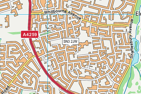 SN3 2JW map - OS VectorMap District (Ordnance Survey) SN3 2JW map - OS VectorMap District (Ordnance Survey)