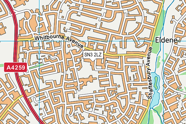 SN3 2LZ map - OS VectorMap District (Ordnance Survey) SN3 2LZ map - OS VectorMap District (Ordnance Survey)