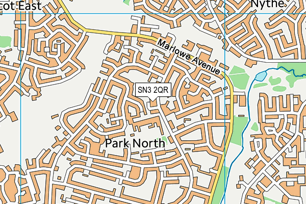 SN3 2QR map - OS VectorMap District (Ordnance Survey) SN3 2QR map - OS VectorMap District (Ordnance Survey)