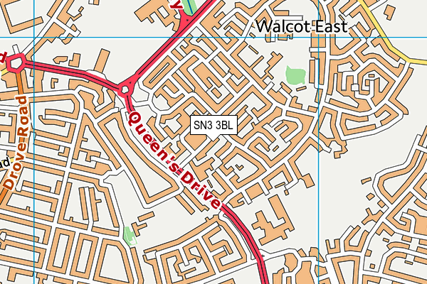 SN3 3BL map - OS VectorMap District (Ordnance Survey) SN3 3BL map - OS VectorMap District (Ordnance Survey)
