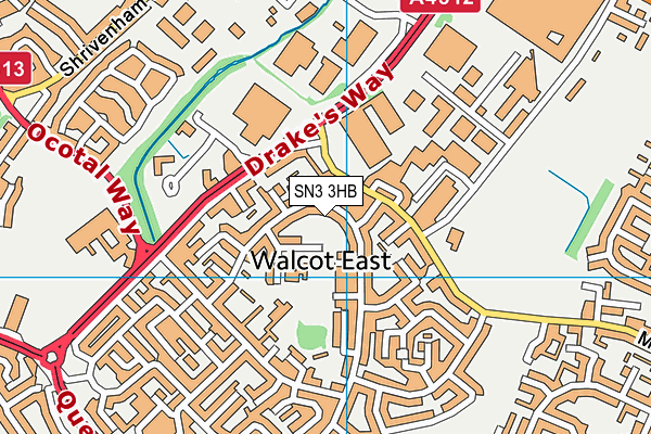 SN3 3HB map - OS VectorMap District (Ordnance Survey) SN3 3HB map - OS VectorMap District (Ordnance Survey)