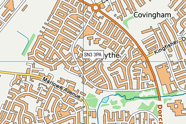SN3 3PA map - OS VectorMap District (Ordnance Survey) SN3 3PA map - OS VectorMap District (Ordnance Survey)