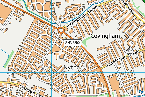 SN3 3RQ map - OS VectorMap District (Ordnance Survey) SN3 3RQ map - OS VectorMap District (Ordnance Survey)