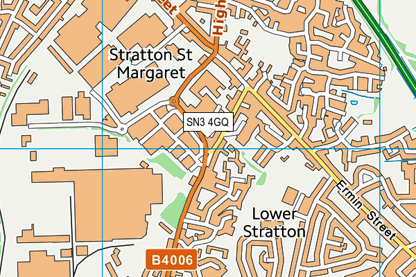 SN3 4GQ map - OS VectorMap District (Ordnance Survey) SN3 4GQ map - OS VectorMap District (Ordnance Survey)