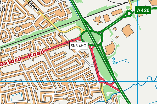 SN3 4HG map - OS VectorMap District (Ordnance Survey) SN3 4HG map - OS VectorMap District (Ordnance Survey)
