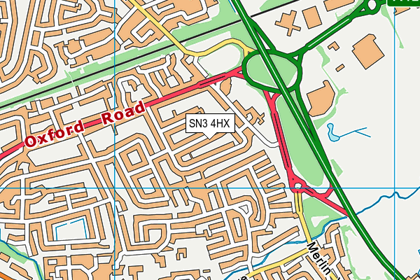 SN3 4HX map - OS VectorMap District (Ordnance Survey) SN3 4HX map - OS VectorMap District (Ordnance Survey)