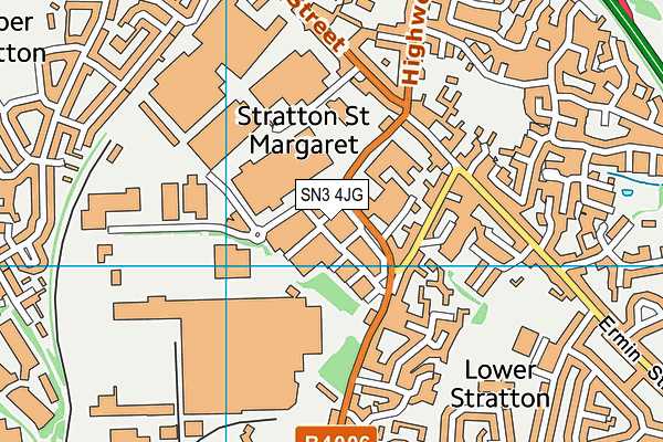 SN3 4JG map - OS VectorMap District (Ordnance Survey) SN3 4JG map - OS VectorMap District (Ordnance Survey)