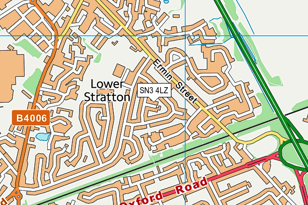 SN3 4LZ map - OS VectorMap District (Ordnance Survey) SN3 4LZ map - OS VectorMap District (Ordnance Survey)