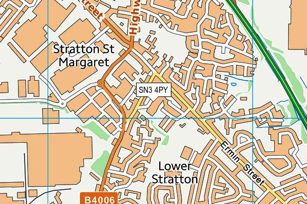 SN3 4PY map - OS VectorMap District (Ordnance Survey) SN3 4PY map - OS VectorMap District (Ordnance Survey)