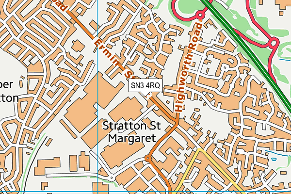 SN3 4RQ map - OS VectorMap District (Ordnance Survey) SN3 4RQ map - OS VectorMap District (Ordnance Survey)