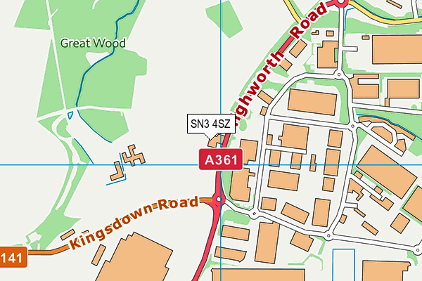 SN3 4SZ map - OS VectorMap District (Ordnance Survey) SN3 4SZ map - OS VectorMap District (Ordnance Survey)