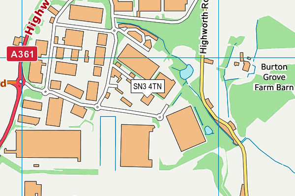 SN3 4TN map - OS VectorMap District (Ordnance Survey) SN3 4TN map - OS VectorMap District (Ordnance Survey)