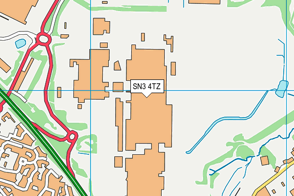 SN3 4TZ map - OS VectorMap District (Ordnance Survey) SN3 4TZ map - OS VectorMap District (Ordnance Survey)