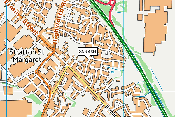 SN3 4XH map - OS VectorMap District (Ordnance Survey) SN3 4XH map - OS VectorMap District (Ordnance Survey)