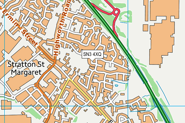 SN3 4XQ map - OS VectorMap District (Ordnance Survey) SN3 4XQ map - OS VectorMap District (Ordnance Survey)