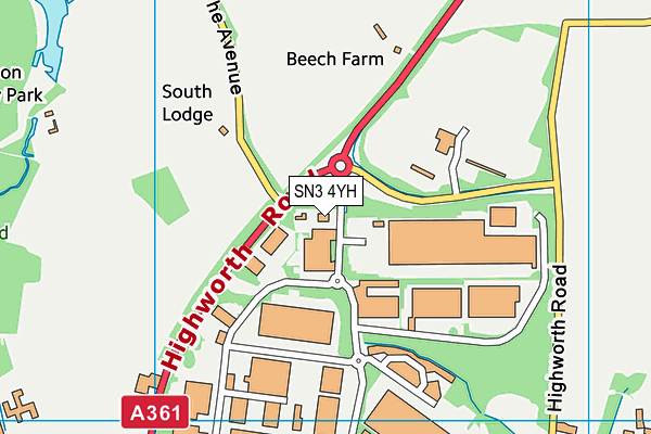 SN3 4YH map - OS VectorMap District (Ordnance Survey) SN3 4YH map - OS VectorMap District (Ordnance Survey)