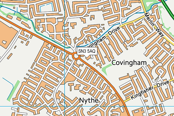SN3 5AQ map - OS VectorMap District (Ordnance Survey) SN3 5AQ map - OS VectorMap District (Ordnance Survey)