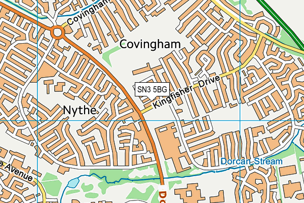 SN3 5BG map - OS VectorMap District (Ordnance Survey) SN3 5BG map - OS VectorMap District (Ordnance Survey)