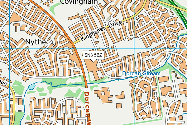 SN3 5BZ map - OS VectorMap District (Ordnance Survey) SN3 5BZ map - OS VectorMap District (Ordnance Survey)