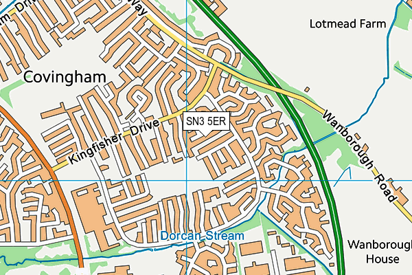 SN3 5ER map - OS VectorMap District (Ordnance Survey) SN3 5ER map - OS VectorMap District (Ordnance Survey)