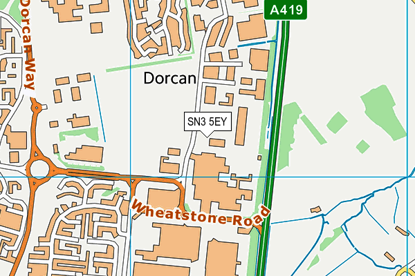 SN3 5EY map - OS VectorMap District (Ordnance Survey)