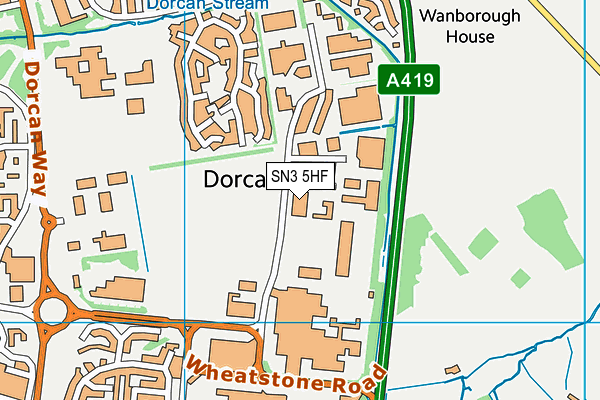 SN3 5HF map - OS VectorMap District (Ordnance Survey) SN3 5HF map - OS VectorMap District (Ordnance Survey)