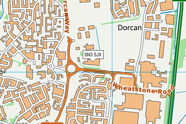 SN3 5JX map - OS VectorMap District (Ordnance Survey) SN3 5JX map - OS VectorMap District (Ordnance Survey)