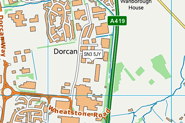 SN3 5JY map - OS VectorMap District (Ordnance Survey) SN3 5JY map - OS VectorMap District (Ordnance Survey)