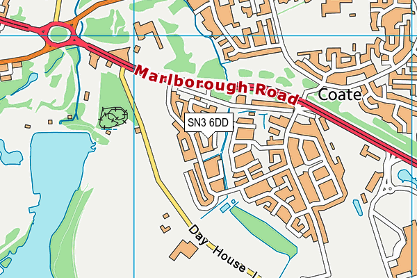 SN3 6DD map - OS VectorMap District (Ordnance Survey) SN3 6DD map - OS VectorMap District (Ordnance Survey)