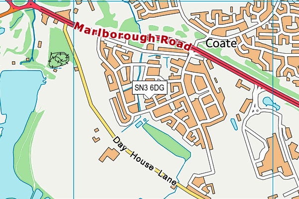 SN3 6DG map - OS VectorMap District (Ordnance Survey) SN3 6DG map - OS VectorMap District (Ordnance Survey)