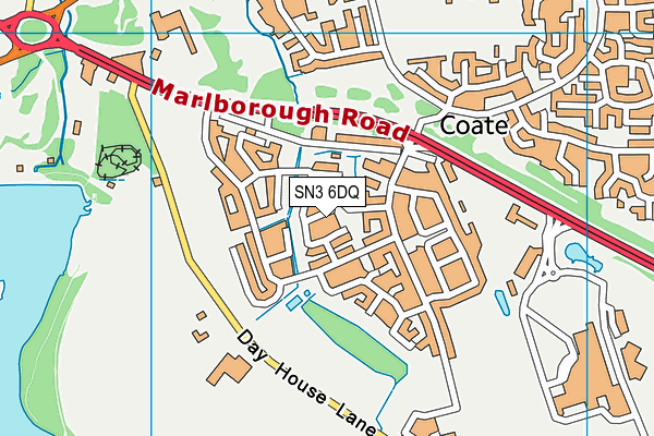 SN3 6DQ map - OS VectorMap District (Ordnance Survey)