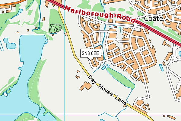 SN3 6EE map - OS VectorMap District (Ordnance Survey) SN3 6EE map - OS VectorMap District (Ordnance Survey)