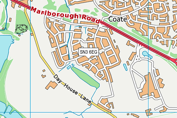 SN3 6EG map - OS VectorMap District (Ordnance Survey) SN3 6EG map - OS VectorMap District (Ordnance Survey)