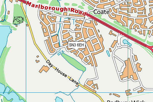SN3 6EH map - OS VectorMap District (Ordnance Survey) SN3 6EH map - OS VectorMap District (Ordnance Survey)