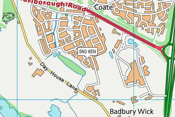 SN3 6EN map - OS VectorMap District (Ordnance Survey) SN3 6EN map - OS VectorMap District (Ordnance Survey)