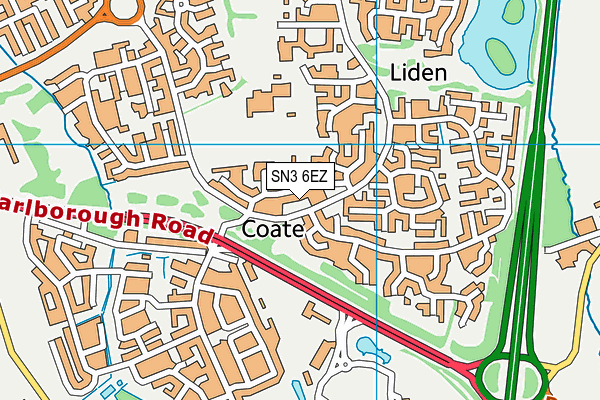 SN3 6EZ map - OS VectorMap District (Ordnance Survey)