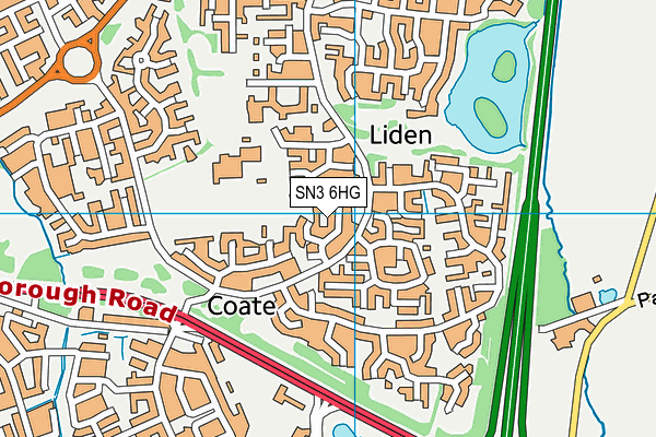 SN3 6HG map - OS VectorMap District (Ordnance Survey)
