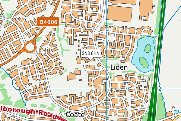 SN3 6HN map - OS VectorMap District (Ordnance Survey) SN3 6HN map - OS VectorMap District (Ordnance Survey)