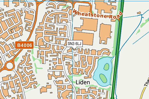 SN3 6LJ map - OS VectorMap District (Ordnance Survey) SN3 6LJ map - OS VectorMap District (Ordnance Survey)