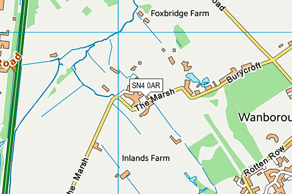 SN4 0AR map - OS VectorMap District (Ordnance Survey) SN4 0AR map - OS VectorMap District (Ordnance Survey)