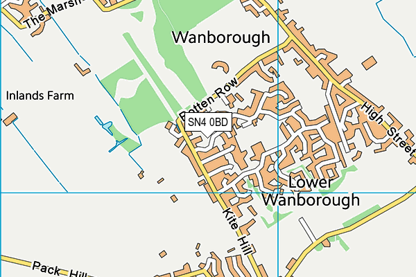 SN4 0BD map - OS VectorMap District (Ordnance Survey) SN4 0BD map - OS VectorMap District (Ordnance Survey)
